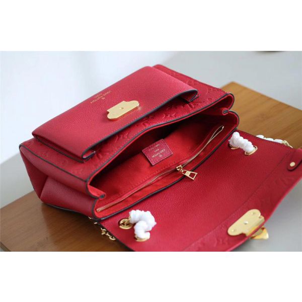 Louis Vuitton Vavin Handbag Monogram Empreinte Leather BB Red
