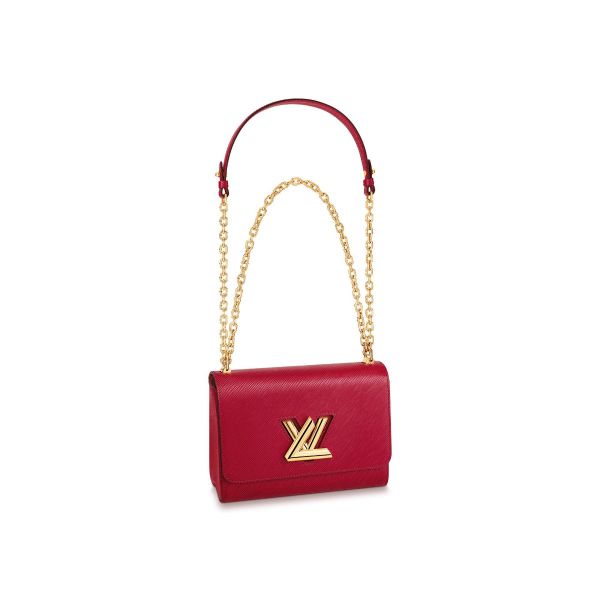 Louis Vuitton Red Epi Leather Twist MM Shoulder Bag Louis Vuitton