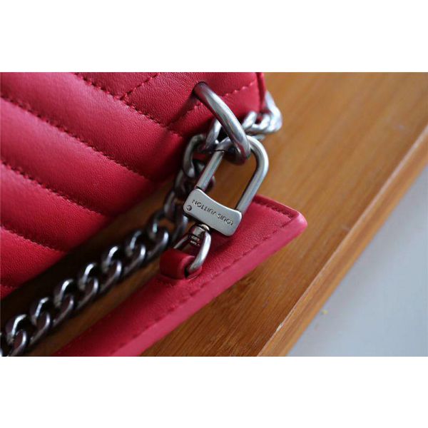 M51930 Louis Vuitton 2018 Premium New Wave Chain Bag PM-Scarlet-red Ecarlate