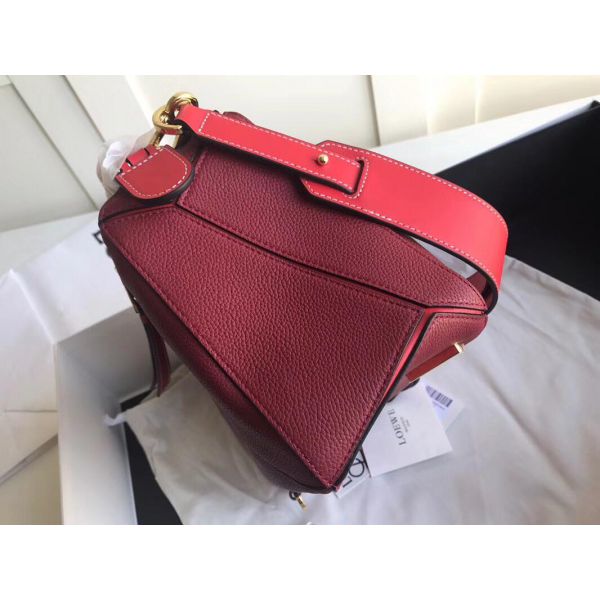 Loewe Puzzle Bag Raspberry