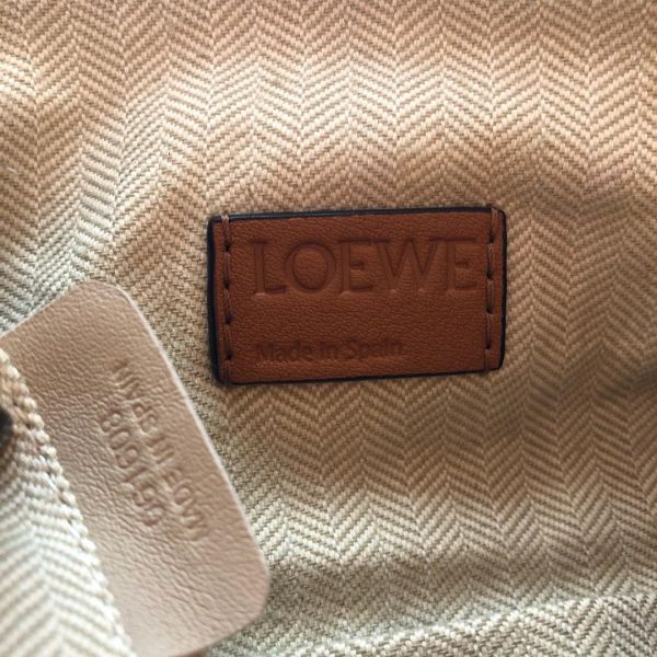 Loewe Mini Puzzle Bag Tan Calfskin Palladium Hardware