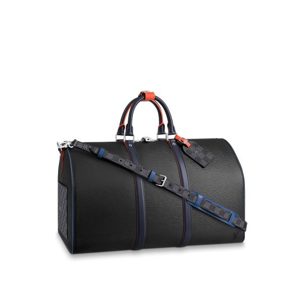 Louis Vuitton Blue/Black Epi Leather Bandouliere Shoulder Strap at
