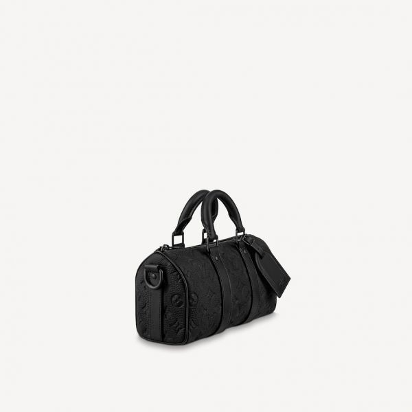 Louis Vuitton Keepall Bandouliere 25 Monogram Embossed Black