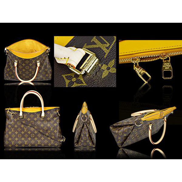 M40929 Louis Vuitton Pallas Monogram Canvas Handbag -Yellow