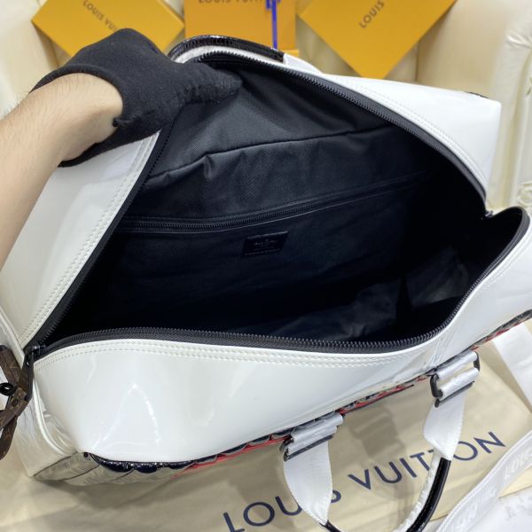 Louis Vuitton Plat Bag Mirror (under Virgil Abloh) Silvery Leather