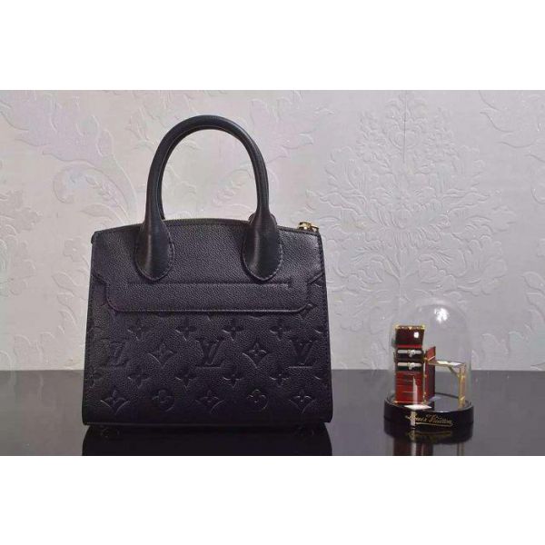 Louis Vuitton Pont Neuf MM Black Monogram Empreinte Leather Bag