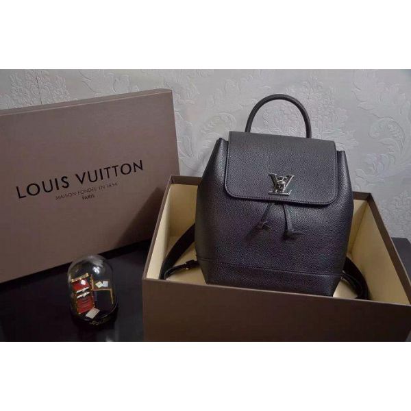 Louis Vuitton-Louis Vuitton Lockme The LV Leather Lockme Backpack