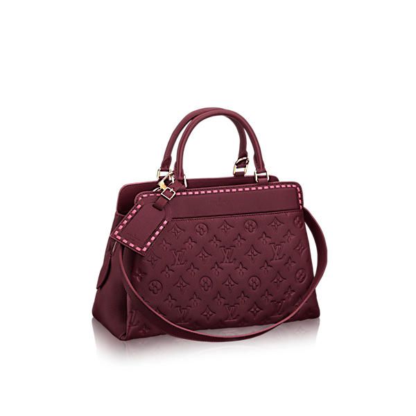 Louis Vuitton Vosges MM Monogram Empreinte Leather Red