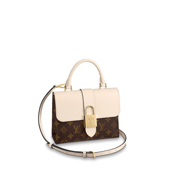 Louis Vuitton Padlock on Strap Handbag Monogram Canvas and Leather Brown  Caramel