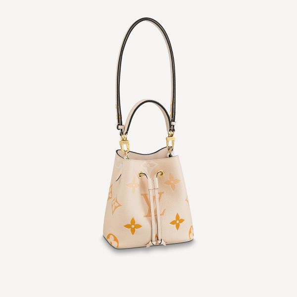M45716 Louis Vuitton Monogram Empreinte NéoNoé BB Bucket Bag-Cream