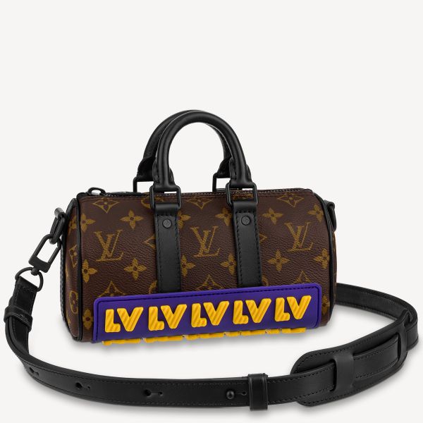 M45788 Louis Vuitton Monogram Coated LV Rubber Keepall XS
