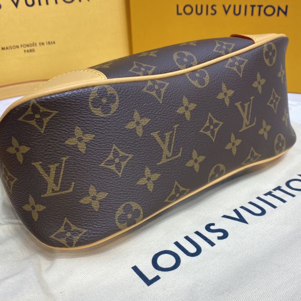 Louis Vuitton 2022 New Boulogne Handbag Monogram Coated Canvas