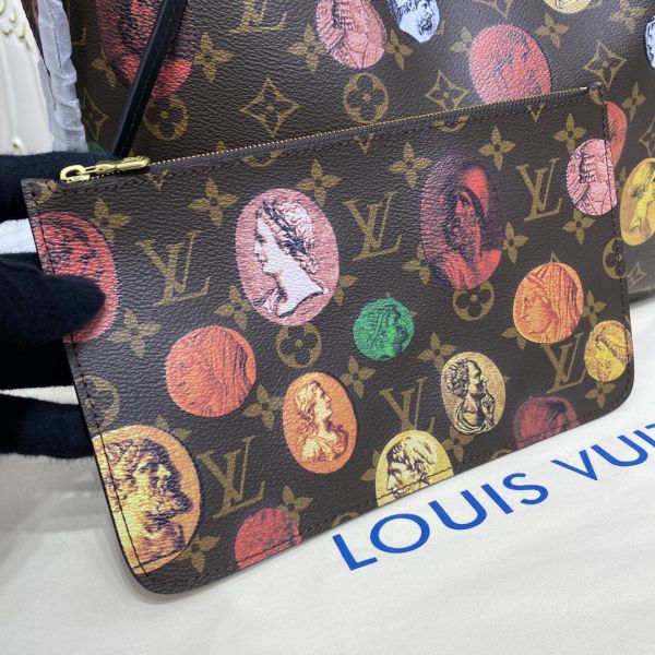 Louis Vuitton Neverfull NM Tote Limited Edition Fornasetti Cameo