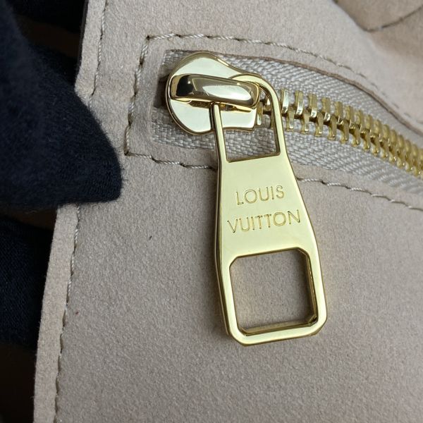 Louis Vuitton Neverfull mm Khaki Cream Monogram Empreinte