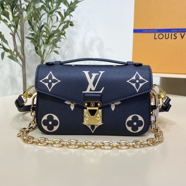 M46596 Louis Vuitton Monogram Empreinte Pochette Métis East West