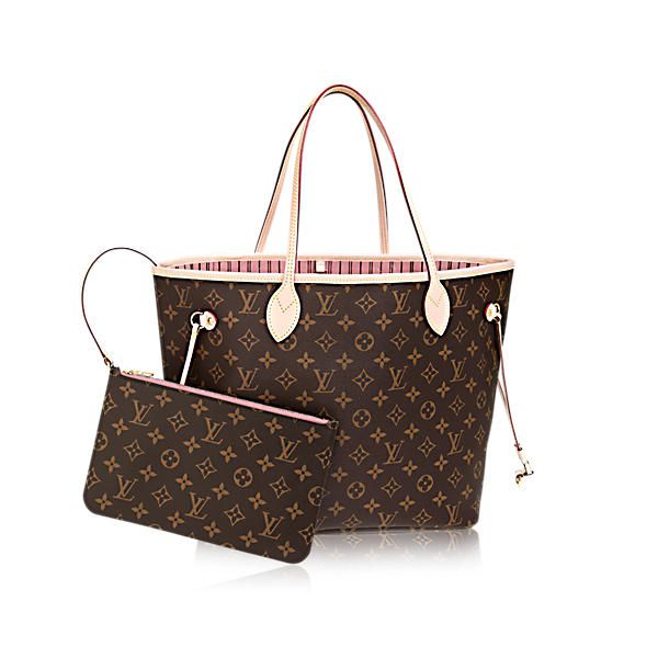 LOUIS VUITTON Monogram Neverfull MM Pochette Wristlet Clutch