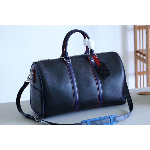 Louis Vuitton Navy Blue/Red Epi Leather Shoulder Bag Strap