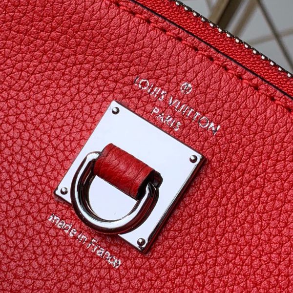 Louis Vuitton Red Leather City Steamer Bag