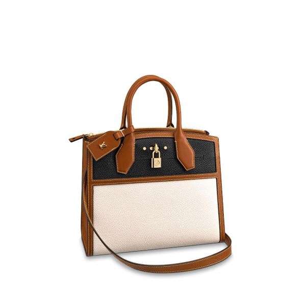 Louis Vuitton Taurillon City Steamer Handbag