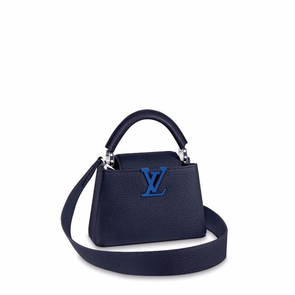 Louis Vuitton Capucines Mini, Blue, One Size