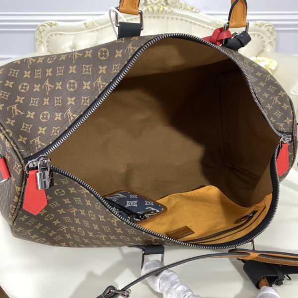 Louis Vuitton Keepall Bandouliere 50 Patchwork Monogram LV Weekend Travel  Bag