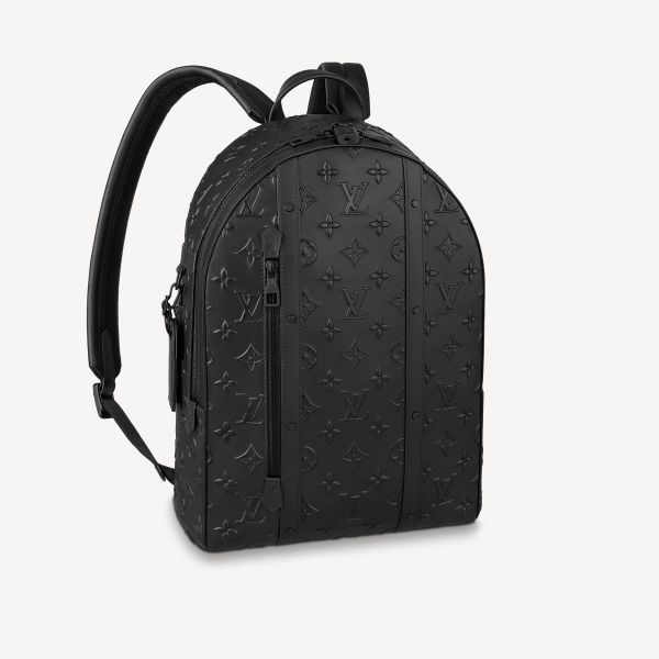 black and white lv backpack