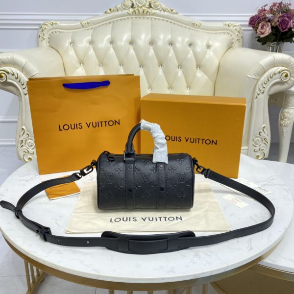 Louis Vuitton Monogram Seal Keepall Xs Black