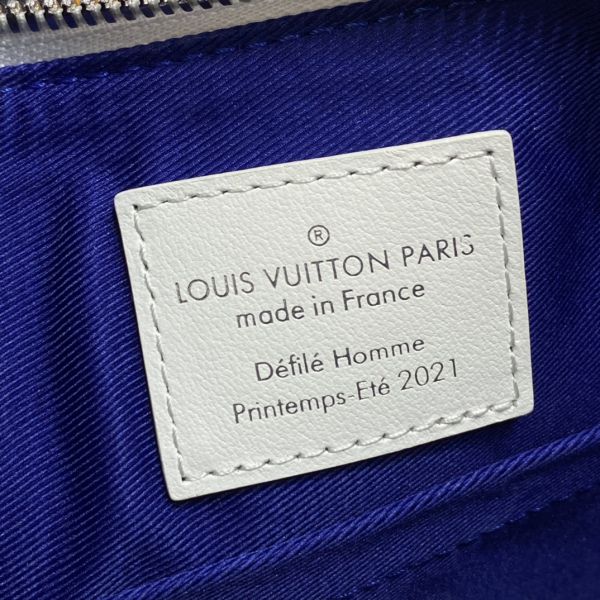 M57964 Louis Vuitton Damier Salt Canvas Keepall Bandouliere 50