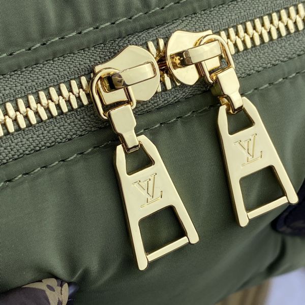 Louis Vuitton Speedy Bandouliere 25 Khaki Green in Econyl/Coated