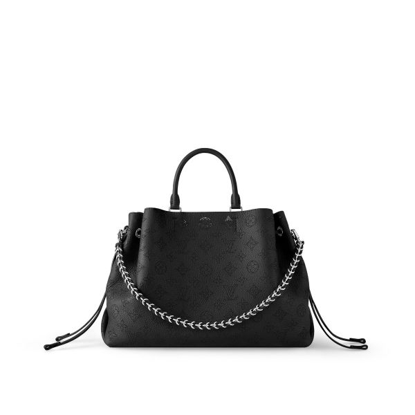 Louis Vuitton Greige M55802 Monogram Mahina Calf Leather