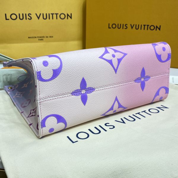 Louis Vuitton OnTheGo Tote PM Sunrise Pastel Canvas
