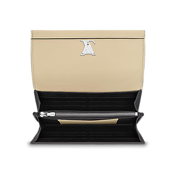 M62328 Louis Vuitton 2016 Premium Soft Leather LockMe II Wallet- 2