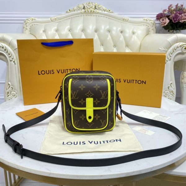 LOUIS VUITTON Monogram Macassar Christopher Wearable Wallet Bag
