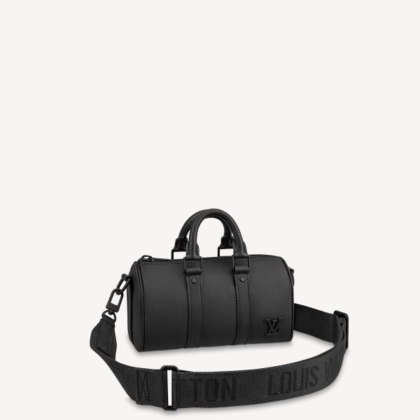 Louis Vuitton City Keepall Black in Cowhide Leather with Black