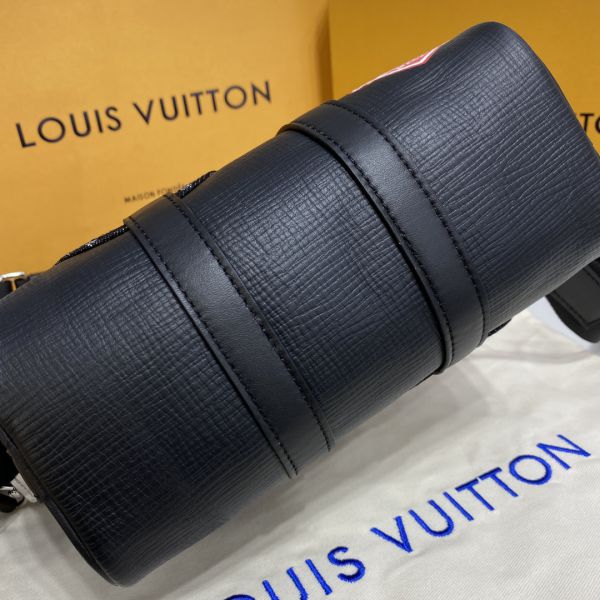 Louis Vuitton Keepall Bandouliere 50 Nigo Blue Denim Drip Monogram