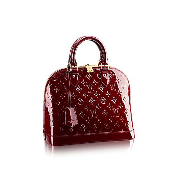 Louis Vuitton Griotte Monogram Vernis Leather Alma BB Bag Louis