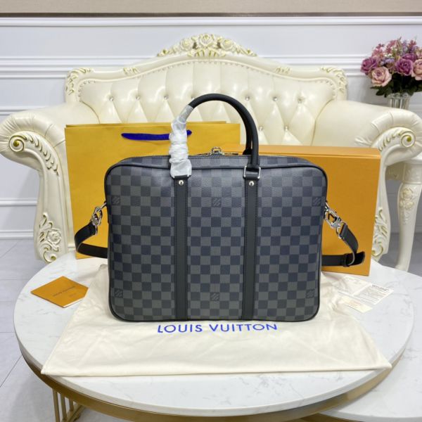 Louis Vuitton Monogram Canvas Porte Documents Voyage Briefcase