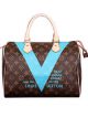 M41533 Louis Vuitton 2015 Summer Monogram V Speedy 30 Handbag- Turquoise