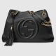 #387043 Gucci 2016 New Soho Leather Large Shoulder Bag-Black