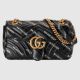 #443497 Gucci The Hacker Project Small GG Marmont Bag-Black
