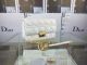 #44566 Miss Dior 2015 Premium Leather Pouch with Gold Chain-White
