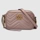 #448065 Gucci 2019 GG Marmont Matelassé Mini Bag-Dusty Pink