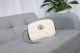 #448065 Gucci 2019 GG Marmont Matelassé Mini Bag-White