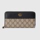 #‎675181 Gucci GG Marmont Zip Around Wallet-Black