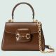 #703848 Gucci Horsebit 1955 Mini Bag-Brown