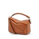 Loewe Puzzle Whipstitch Small Bag Tan/Orange 