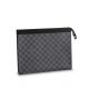 #N60054 Louis Vuitton 2018 Men Pochette Voyage GM Damier Graphite Canvas