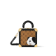 #M11206 Louis Vuitton Monogram Reverse Canvas Mini Square Trunk