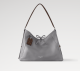 #M12583 Louis Vuitton Leather CarryAll Dark MM Bag-Grey