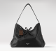 #M25143 Louis Vuitton Leather CarryAll Dark MM Bag-Black